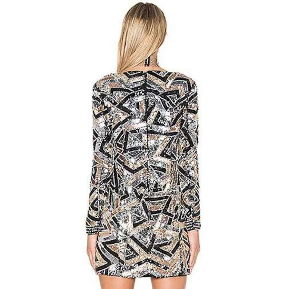 NBD x Gloria Sequin Cocktail Dress